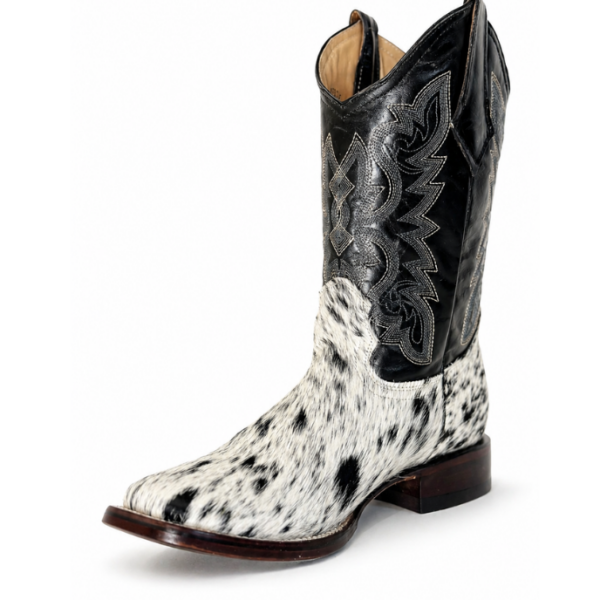 Bota Vaquera de Pelo de Vaca