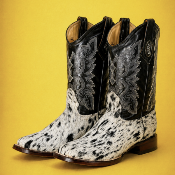 Bota Vaquera de Pelo de Vaca