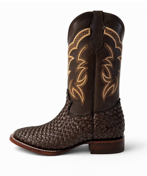 Bota Vaquera Legado de Piel Estilo Petatillo Café