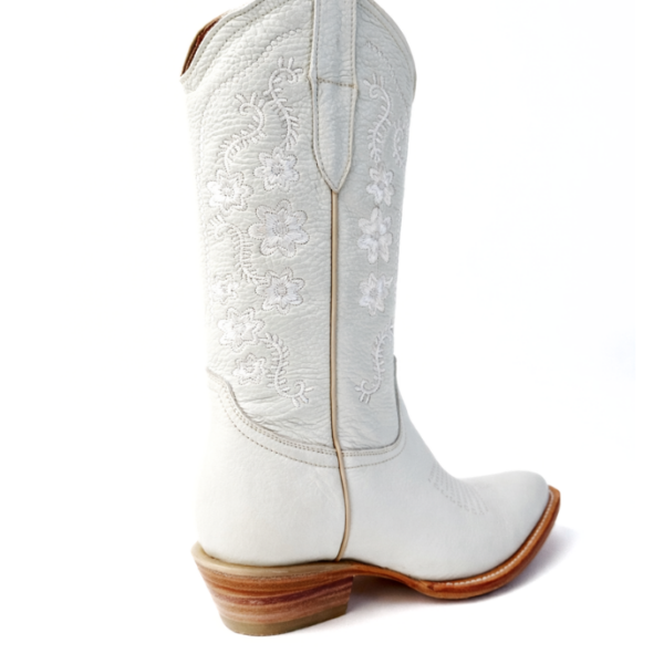 Bota Vaquera Camila Hueso de Piel