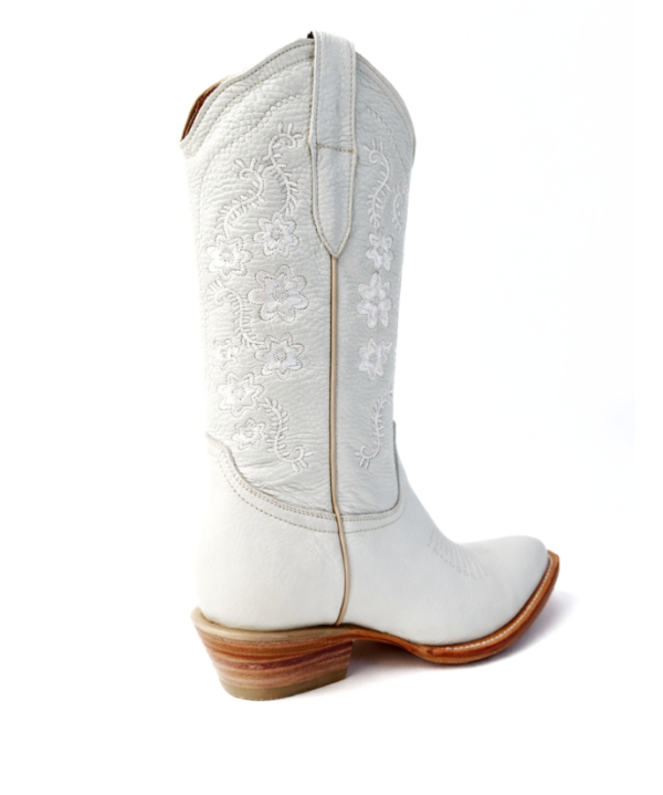 Bota Vaquera Camila Hueso de Piel