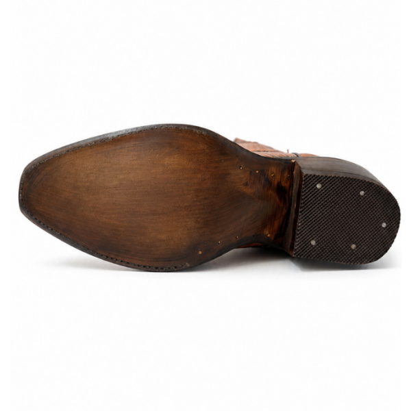 Bota Vaquera Cincelada Emiliana Miel de Piel