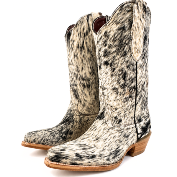 Bota Vaquera Nevada de Pelo de Vaca Natural