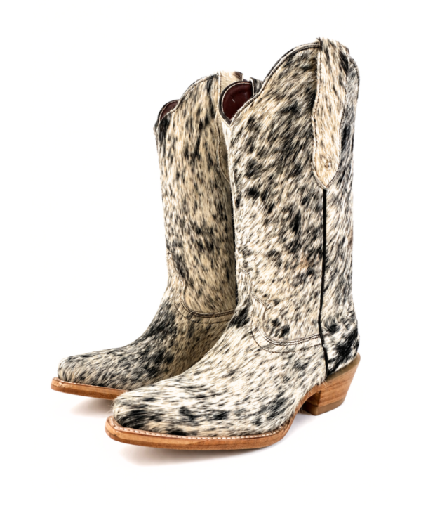 Bota Vaquera Nevada de Pelo de Vaca Natural