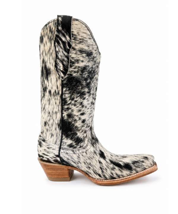 Bota Vaquera Nevada de Pelo de Vaca Natural