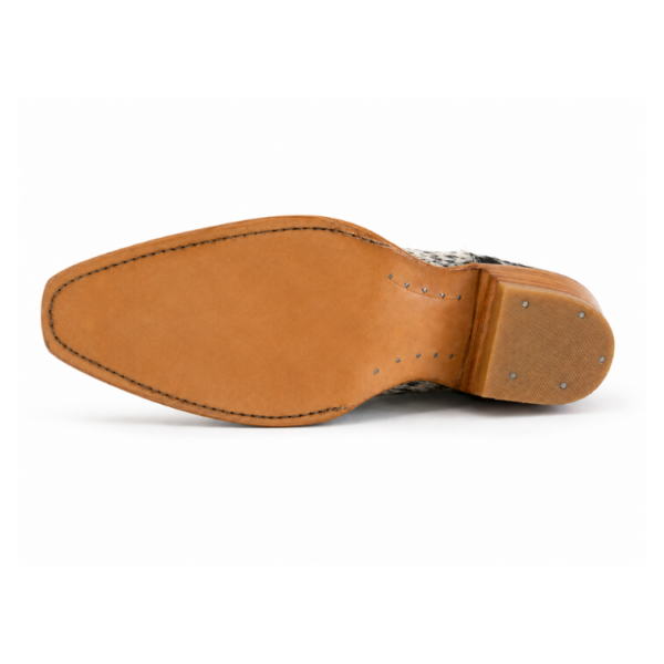 Bota Vaquera Nevada de Pelo de Vaca Natural