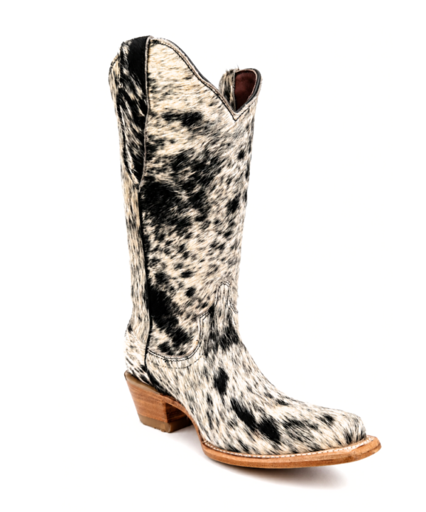 Bota Vaquera Nevada de Pelo de Vaca Natural