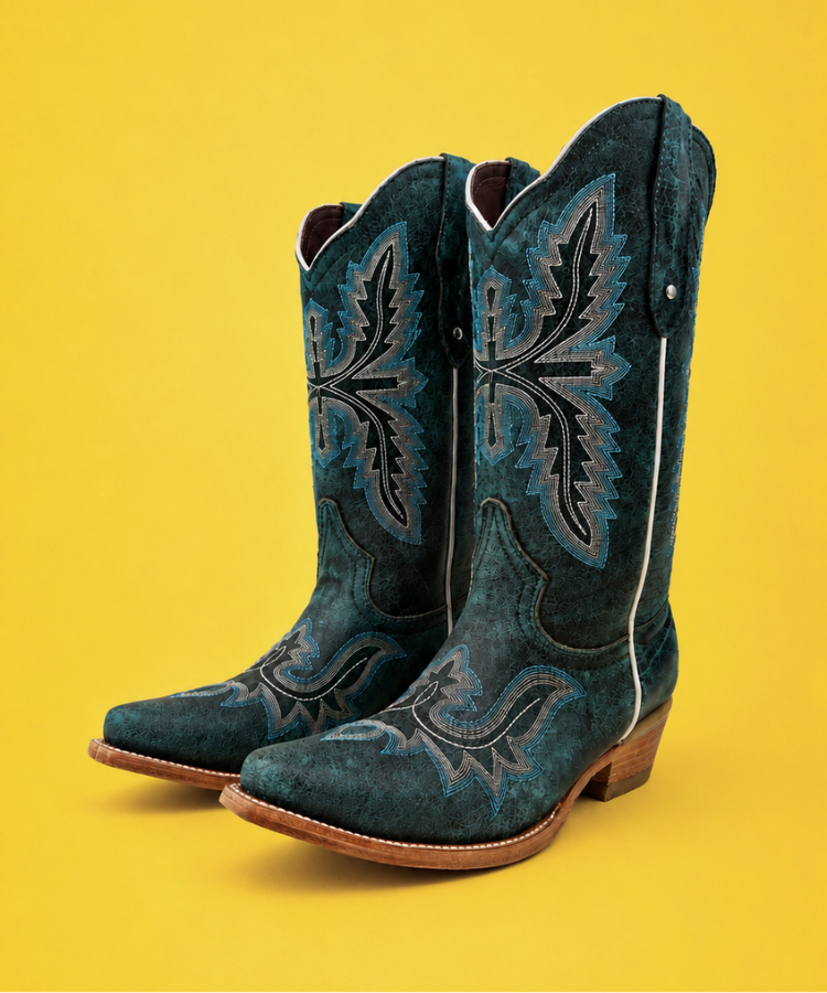 Bota Vaquera Aurora de Piel