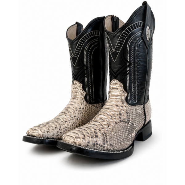 Bota Vaquera Imperio Piel de Pitón Natural