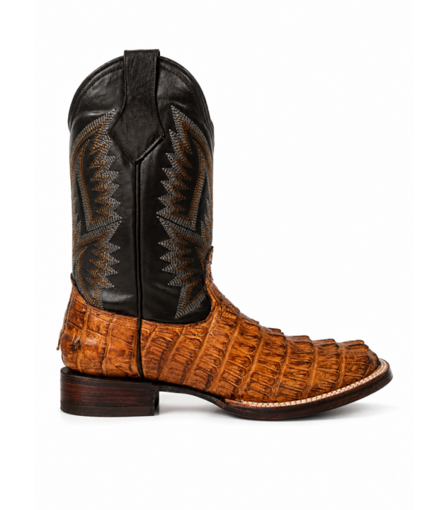 Bota Vaquera El Cacique Premium Piel Lomo de Cocodrilo