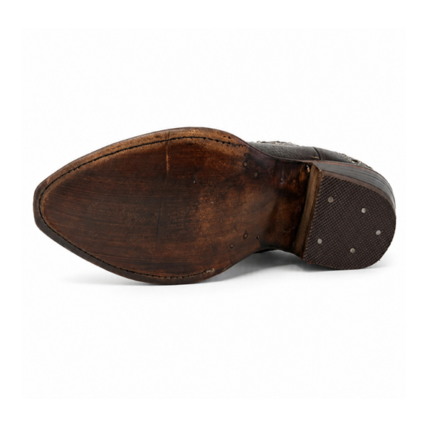 Bota Vaquera Puntal Corte Láser Atrapasueños Café